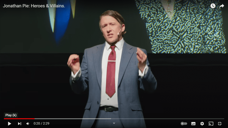 Jonathan Pie has a message to the nation that everyone can understand