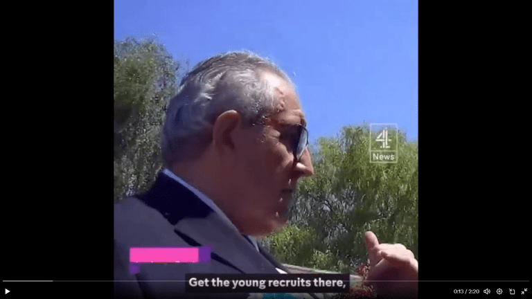 Reform UK Ltd official recorded calling Rishi Sunak a P***