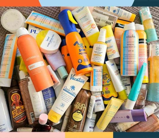 Be very careful what sunscreens are used