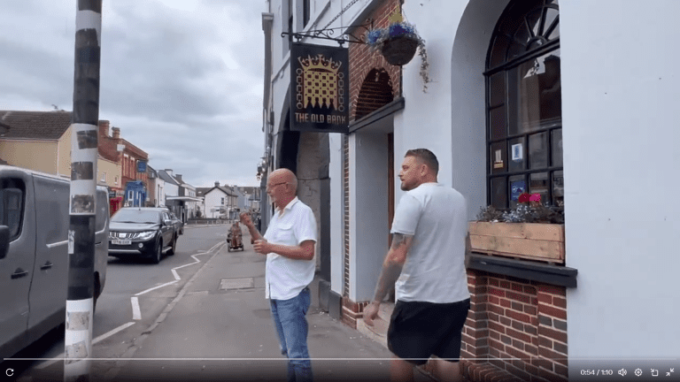 Another person imitating Hitler’s missing testicle turns up in Rees-Mogg’s constituency