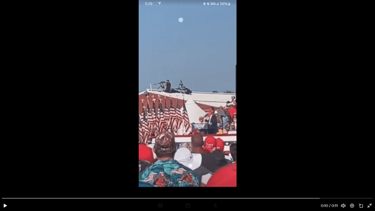 Officials deny Trump assertions and state he was hit by ‘glass fragments’