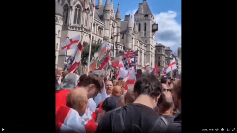 Two of Tommy Robinson’s fascist thugs arrested for GBH at march