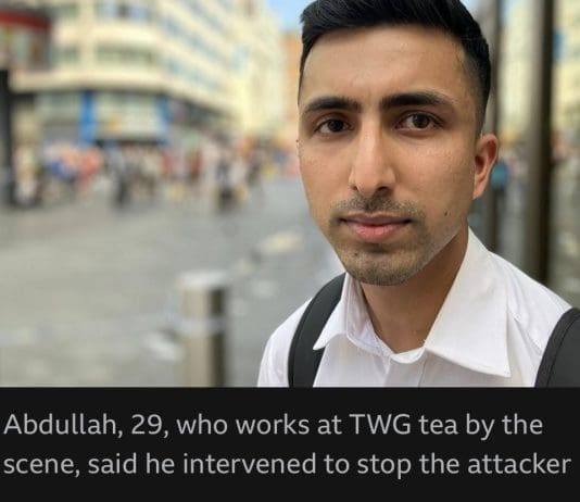 If you were being attacked by a man with a knife who would you choose to save you? Abdullah? Or three pieces of sun baked ****