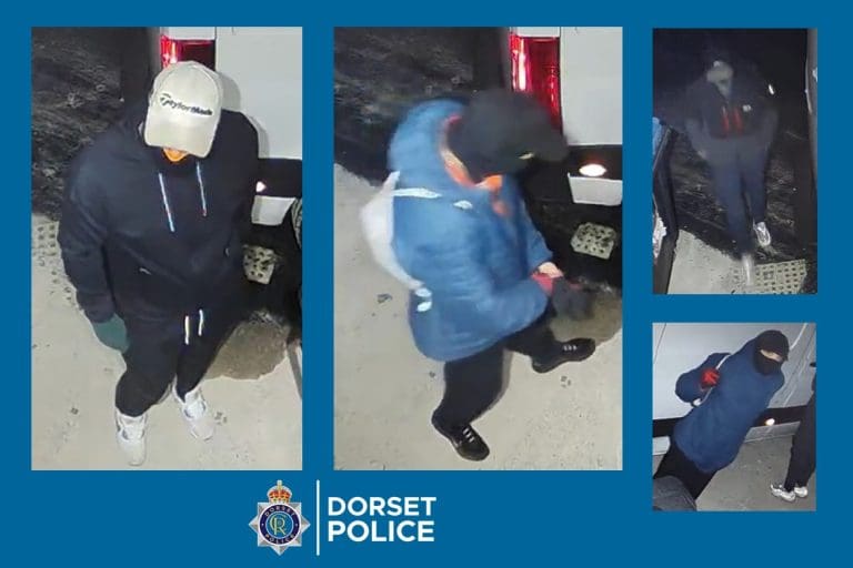 Three men sought following burglary at cafe in Poole
