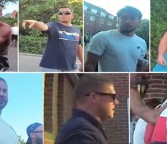 ‘Fascist Eight’ wanted by police