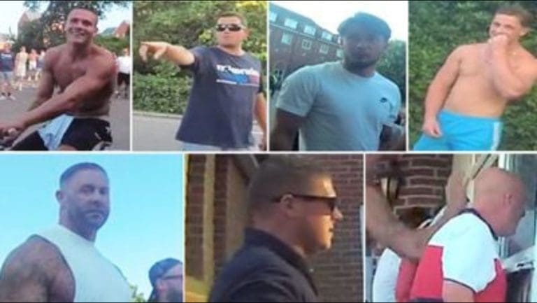 ‘Fascist Eight’ wanted by police