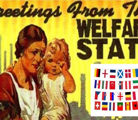 Welfare systems in Europe ranked according to GDP spending