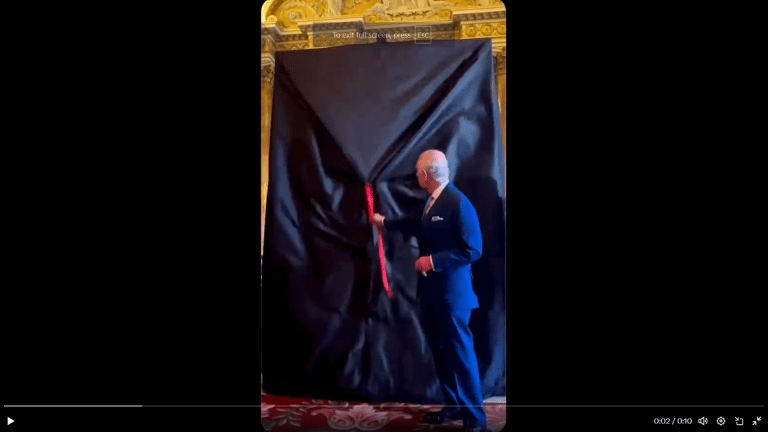 King Charles reveals classic moving images of the far right