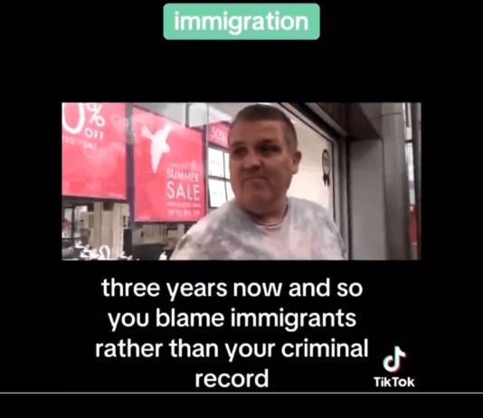 Tommy Robinson supporter blames immigrants for him not getting a job. The reason however is a lot more sinister