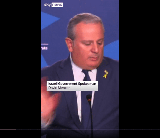 Keep calm and destroy Israeli spokesperson