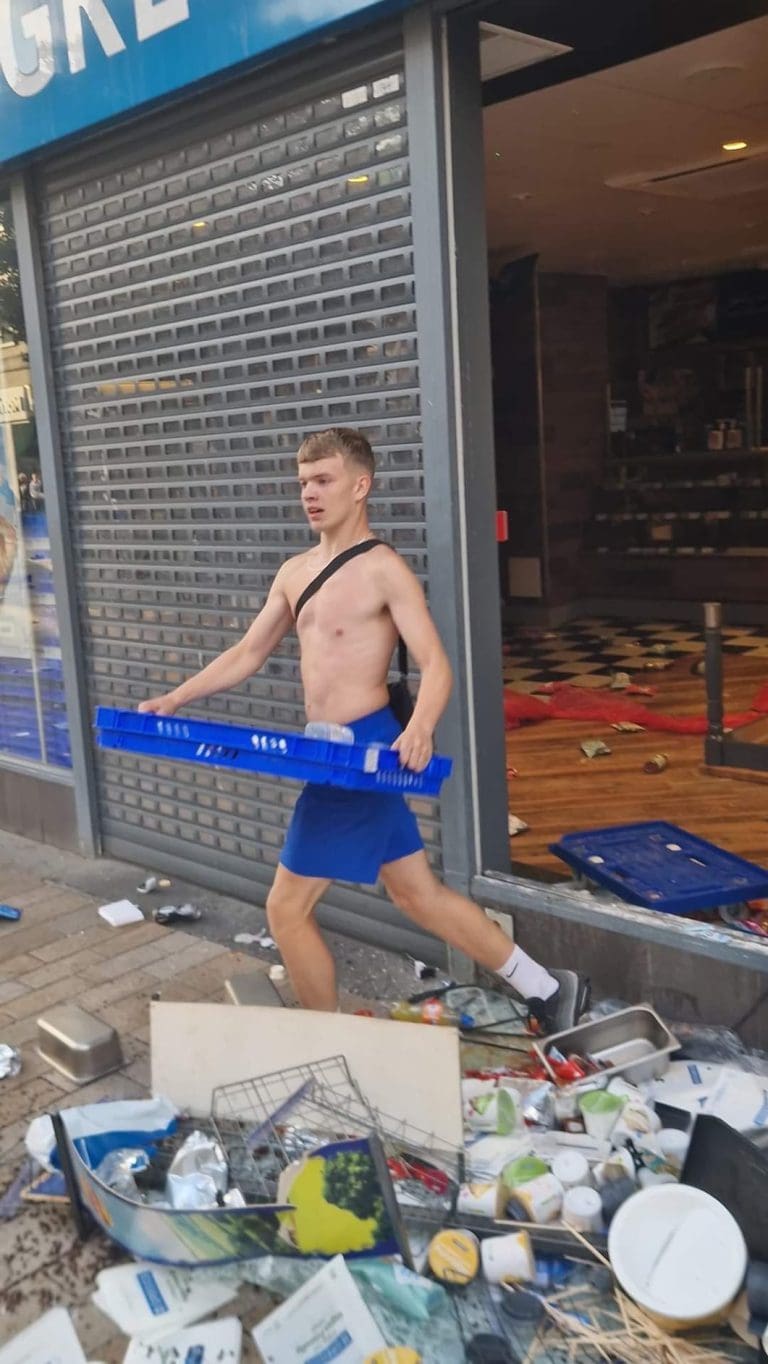 The white far right mark three children being stabbed to death by…