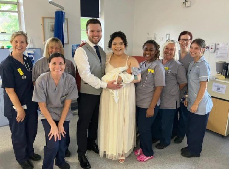 Dorset Couple’s Baby Arrives On Their Wedding Day