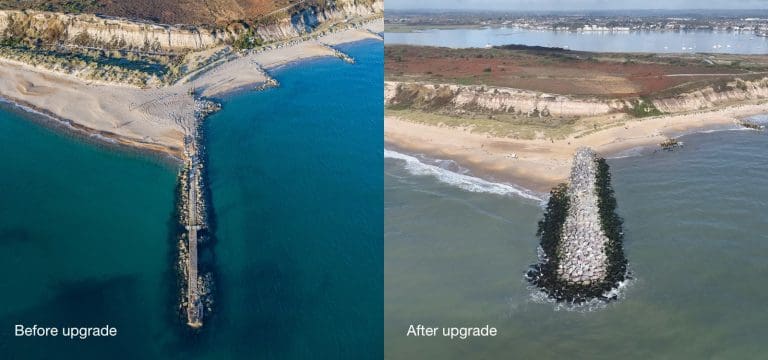 6000 Homes In Poole And Christchurch Protected From Climate Change Following Upgrade To Groyne At Hengistbury Head