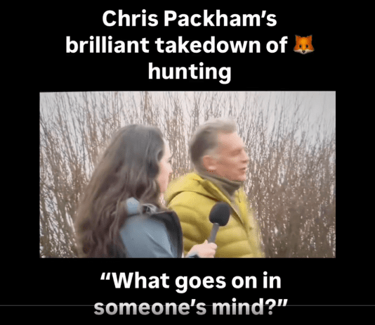 Chris Packham’s 19 Second Takedown Of The State Of Mind Of A Fox Hunter