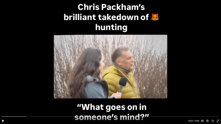 Chris Packham’s 19 Second Takedown Of The State Of Mind Of A Fox Hunter