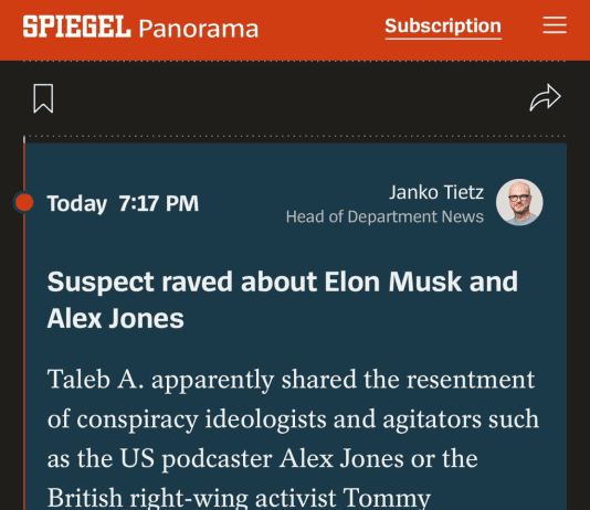 Man Responsible For German Market Tragedy Is Alleged To Be Far Right, Zionist Tommy Robinson Supporter