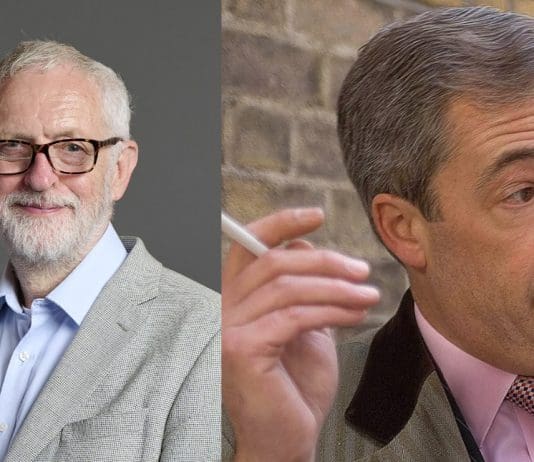 Nigel Farage Says That He Is Anti Establishment Like Jeremy Corbyn. Oh How We Laughed