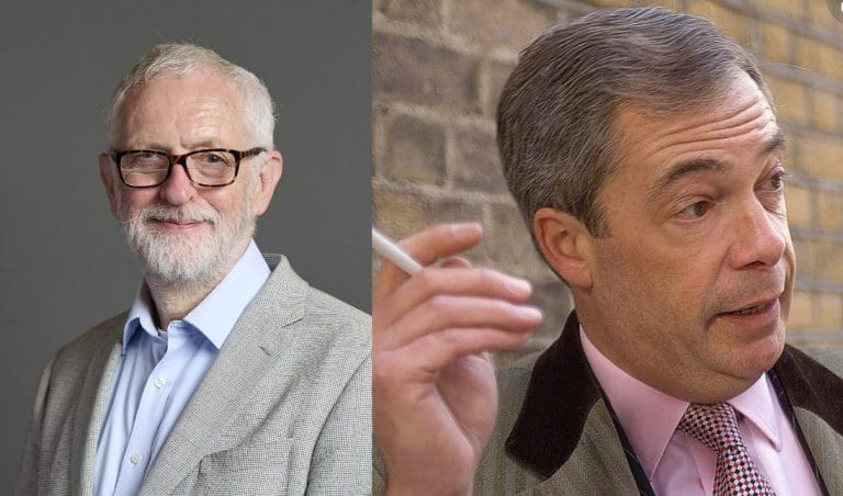 Nigel Farage Says That He Is Anti Establishment Like Jeremy Corbyn. Oh How We Laughed