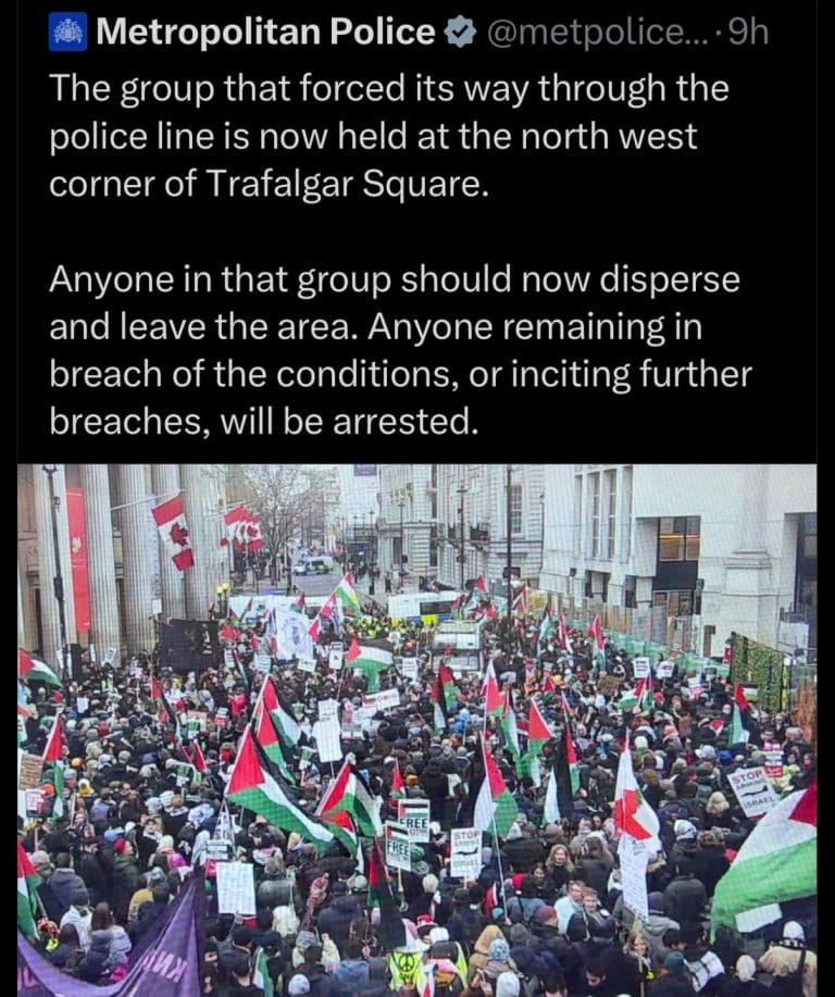 Jeremy Corbyn Reveals That The Met Police Lied About Palestinian Demo In London