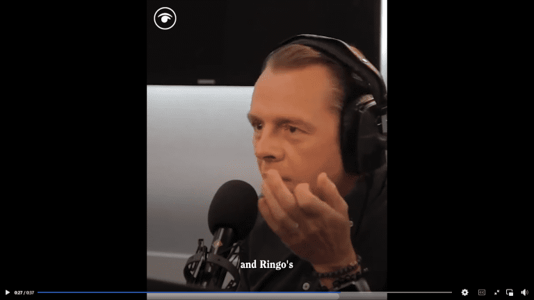 Simon Pegg’s Beatles In Your Mouth Party Trick