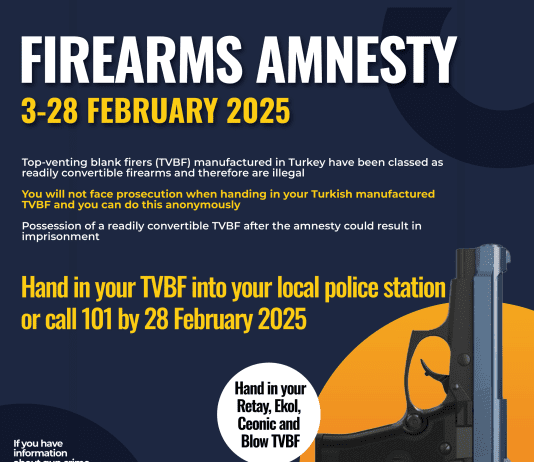 Dorset Police Launch Amnesty As Turkish-Manufactured Guns Proliferate On Our Streets