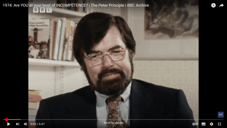 The Peter Principle: Ring Any Bells?