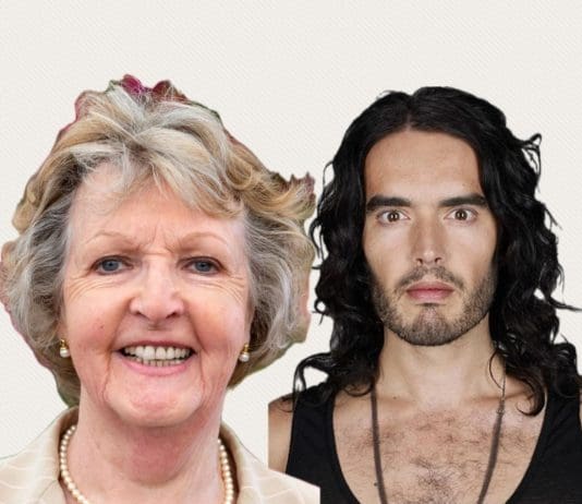 Russell Brand Identifies Penelope Keith As JFK’s Assassin