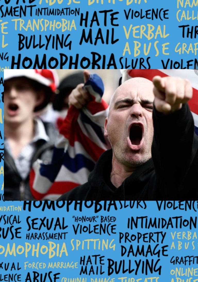 We Have To Ban Far Right Hate: A Man Imitates Pulling the Trigger of a Gun at Me From His Car