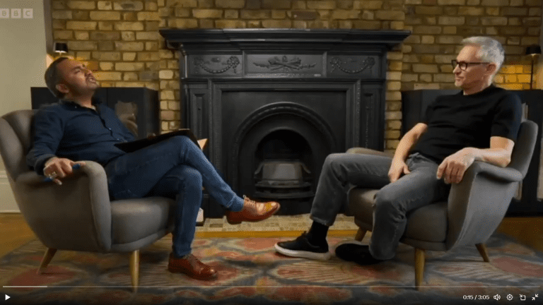 Gary Lineker Gives Zionist A Lesson In History And BBC Bias