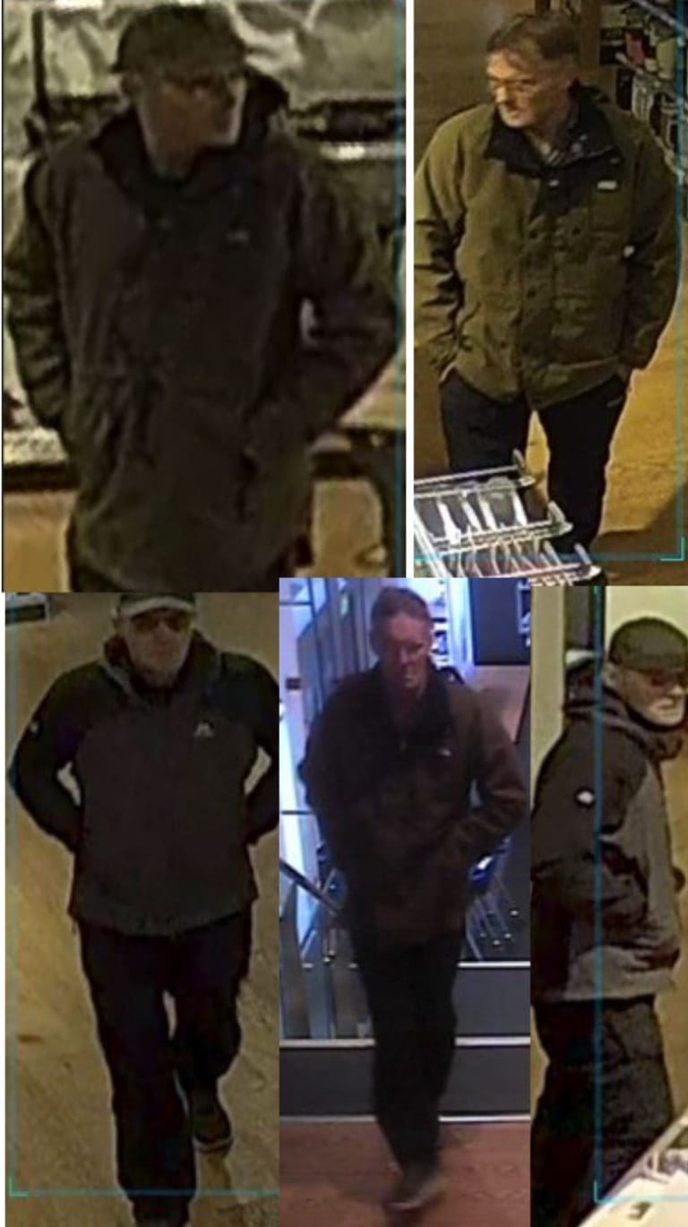 Three Men Sought Following Thefts In Poole