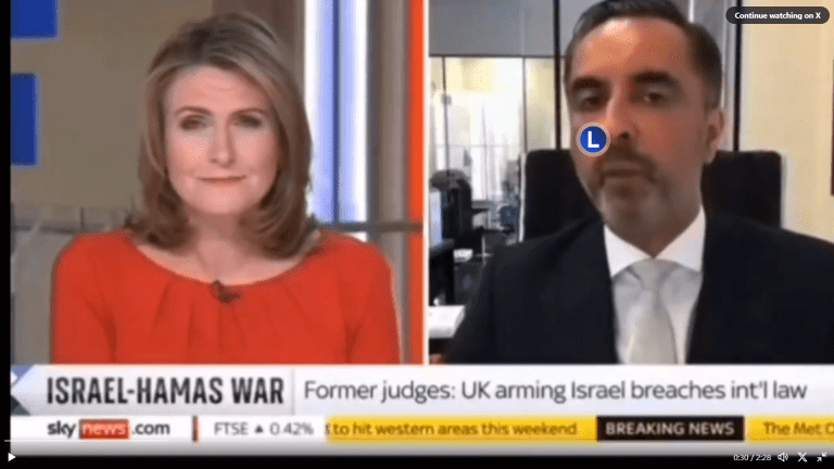 Sky News Presenter Smirks As Interviewee Lists Israeli Atrocities