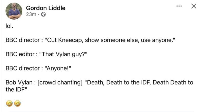 BBC: “Get Kneecap Off! Bob Vylan? Yes! Just Get Kneecap Off”