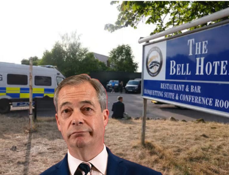 Public Calls for Citizen’s Arrest of Nigel Farage as Police Condemn ‘Dangerous Lies’ Over Migrant Hotel Protest