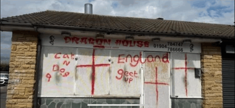 Police Investigation Launched As Anti-Immigrant Racists Vandalise Chinese Takeaway