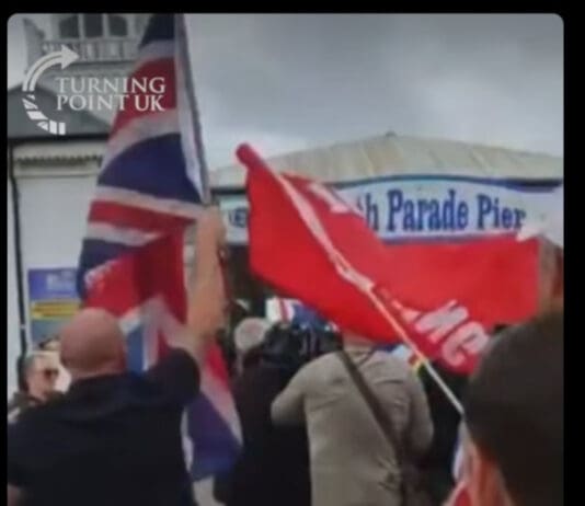 Fascist Hate Squad Turning Point Turn On Local BBC Reporter For Asking For An Interview