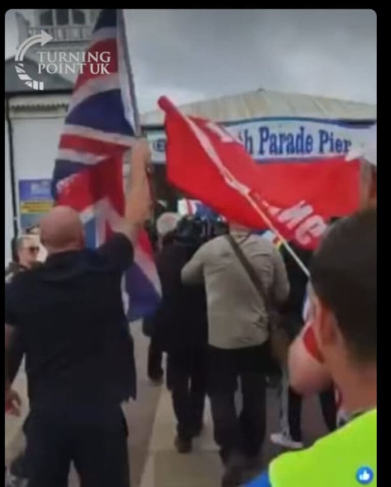 Fascist Hate Squad Turning Point Turn On Local BBC Reporter For Asking For An Interview
