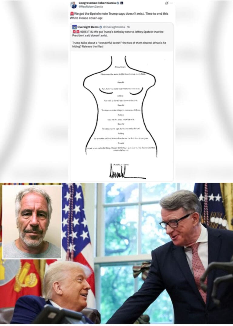 Trump and Mandelson Must Go Following The Revelations Of The Moral Plague They Took Part In