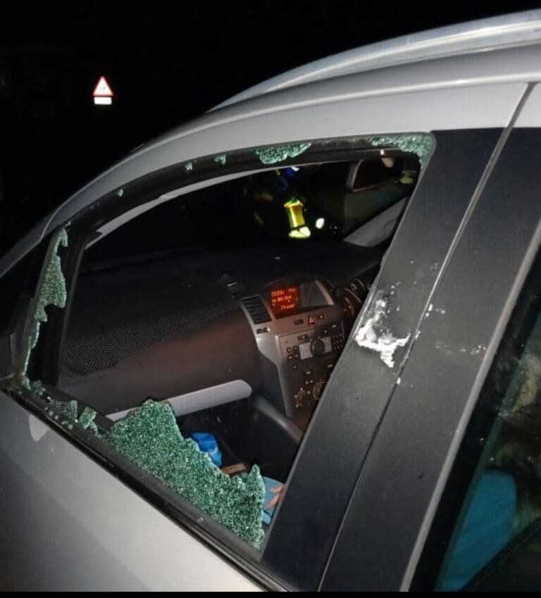 Large Rocks Thrown At Moving Cars Near Dorchester