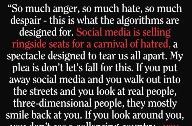 The Biggest Lie Exposed: Look Beside You. Those You See Are Not Your Enemy