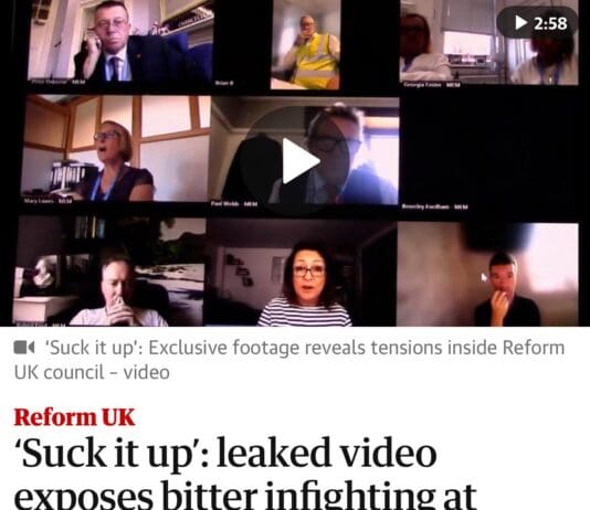 Leaked Video Reveals Reform UK’s ‘Flagship’ Kent Council At War With Each Other