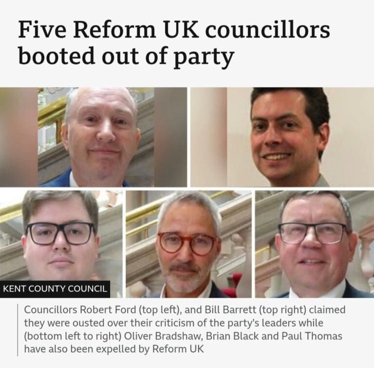 Reform UK Council Goes Into Meltdown As They Accuse Each Other Of Bullying and Toxic Leadership