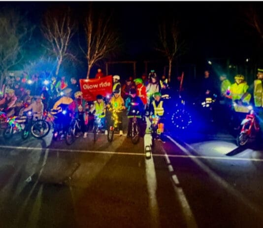 Night time ‘Glow Ride’ in Dorchester a Great Success!