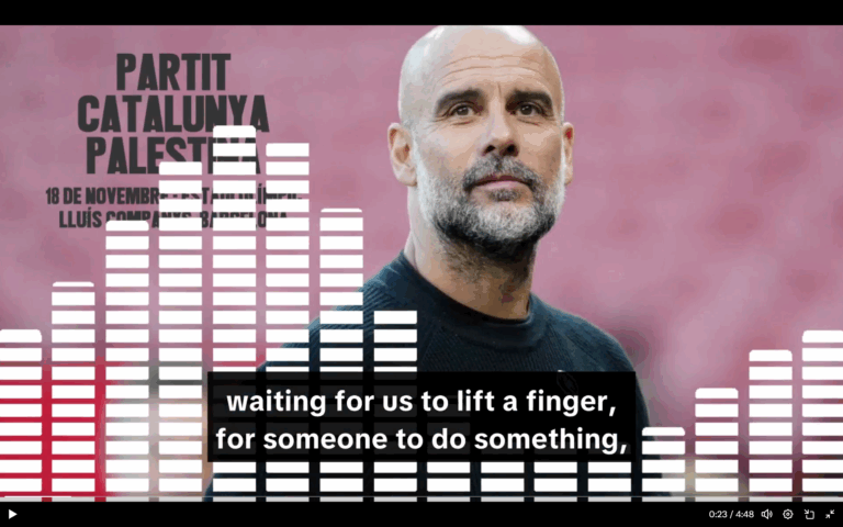 Pep Guardiola Condemns Israel and Those Who Did Nothing to Protect the Palestinians