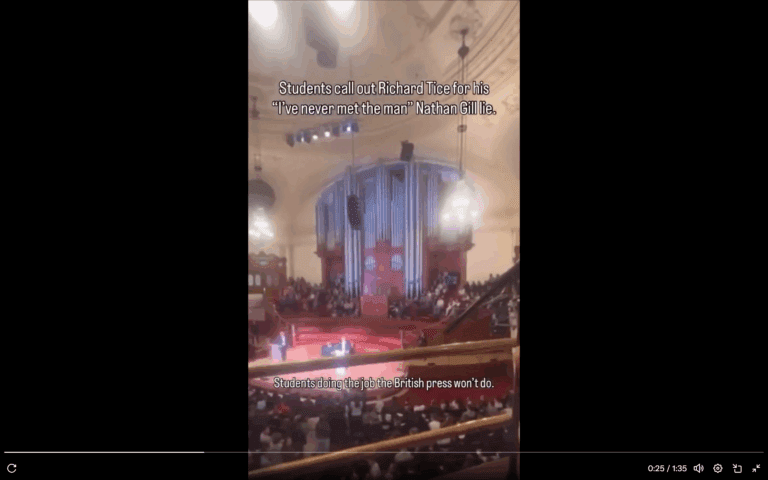 Hundreds Of Students Expose Richard Tice’s Lies Regarding Nathan Gill During His Speech