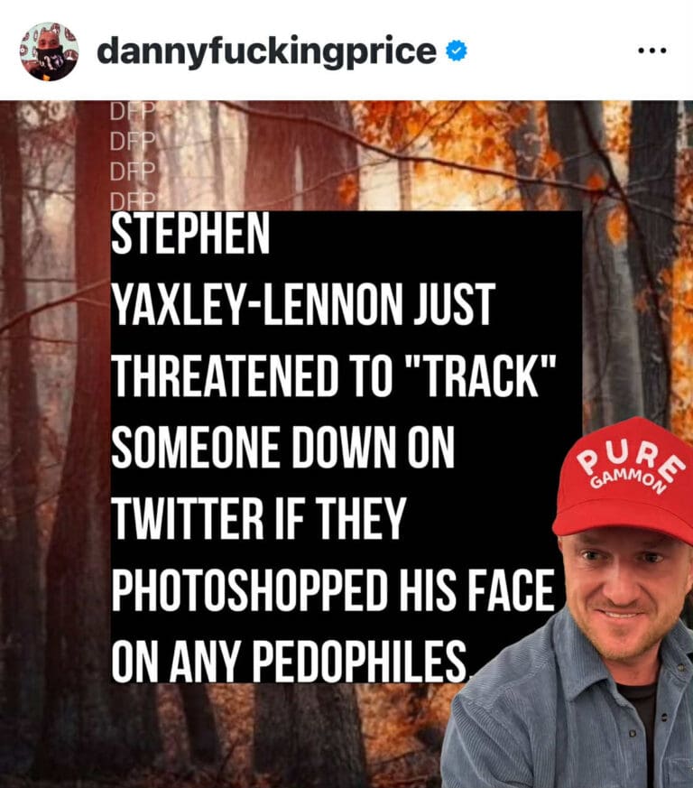 Stephen Yaxley-Lennon Threatened To ‘Track Down’ Anyone Who Did This. The Kettle’s On