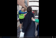 ‘Raise the Flag Scum’ Attack Woman in the Street