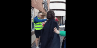 ‘Raise the Flag Scum’ Attack Woman in the Street