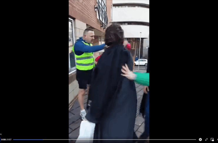 ‘Raise the Flag Scum’ Attack Woman in the Street