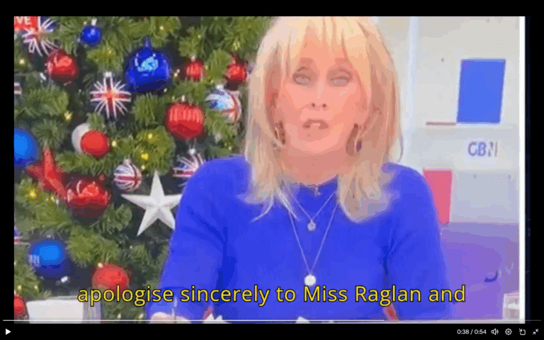 GB News: Carole Malone’s Live Apology For Lying About Meghan Markle’s Mum