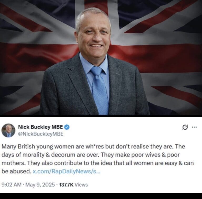 How Nick Buckley MBE Normalises Abuse Against Women